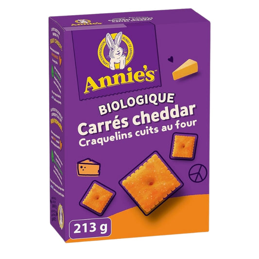 Annie's Carrés cheddar - craquelins cuit au four