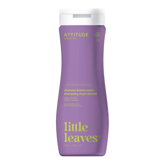 Attitude Little Leaves Shampoing et gel douche - Poire et Vanille Little Leaves shampoo & body wash - Vanilla & Pear