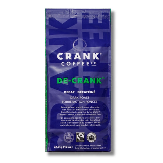 Crank Coffee Co. De-Crank café grains entiers décaféiné - Foncée