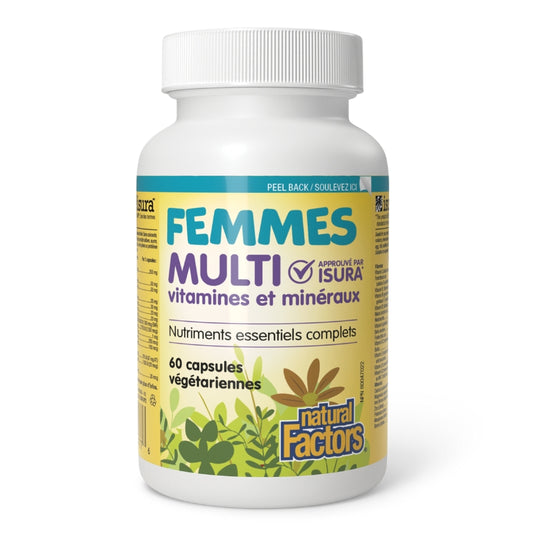 Natural factors Multi vitamines et minéraux Femmes
