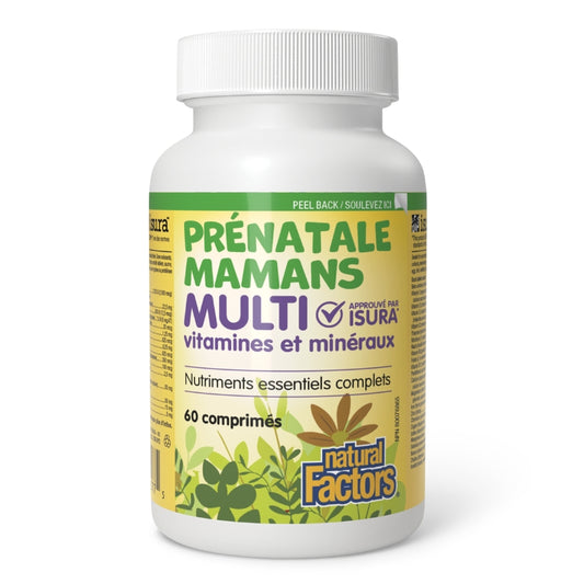 Natural Factors Multi prénatale Mamans Vitamines et minéraux