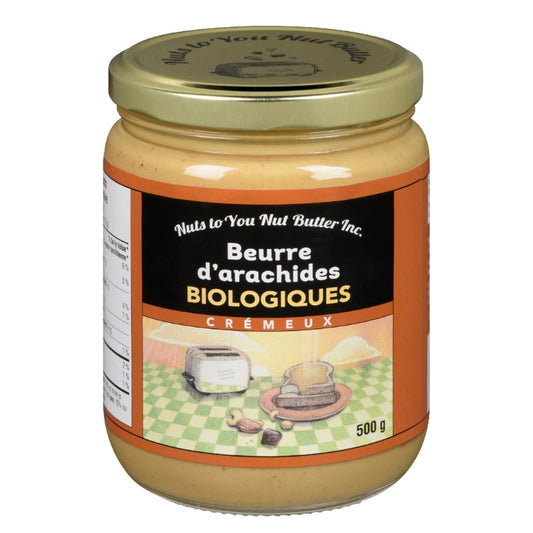 Nuts to you Beurre d'Arachides Crémeux Biologiques Smooth Peanut Butter - Organic