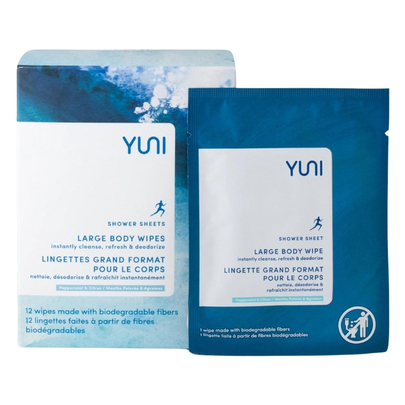 Lingettes nettoyante pour le corps Menthe Poivrée Agrumes La Moisson