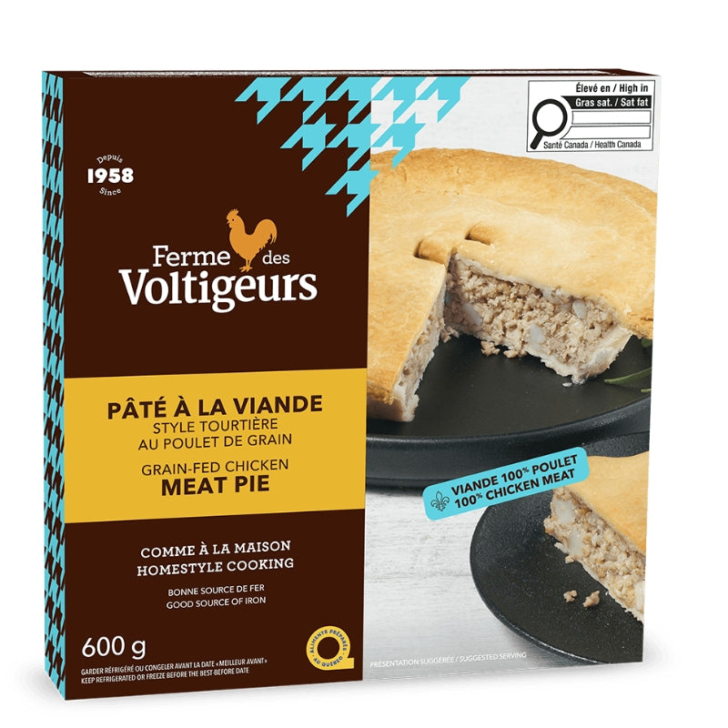 Pâté à la viande au poulet de grain style tourtière – La Moisson