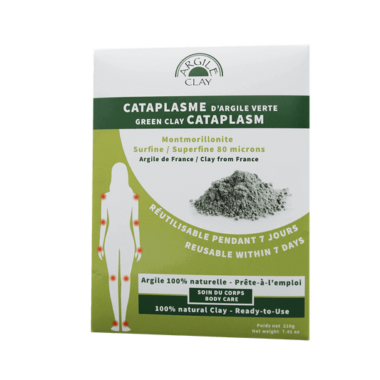 Clay montmorillonite green cataplasm superfine 80 microns