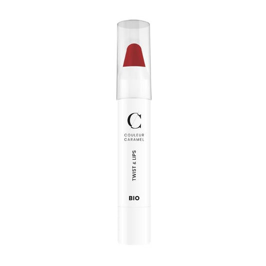 Couleur Caramel Twist & Lips Bio N°405 Rouge Mat