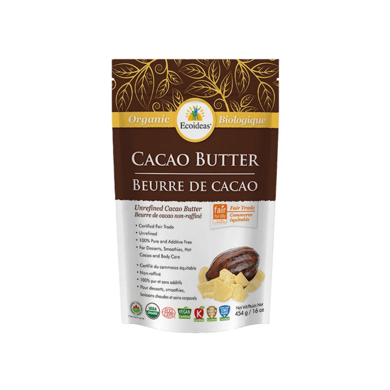 Beurre de cacao filtré BIO de qualité alimentaire