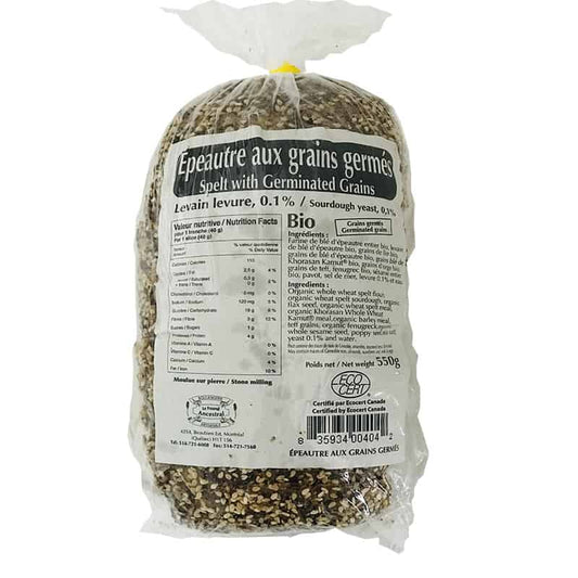 Spelt - Germinated grains - Organic - 550gr