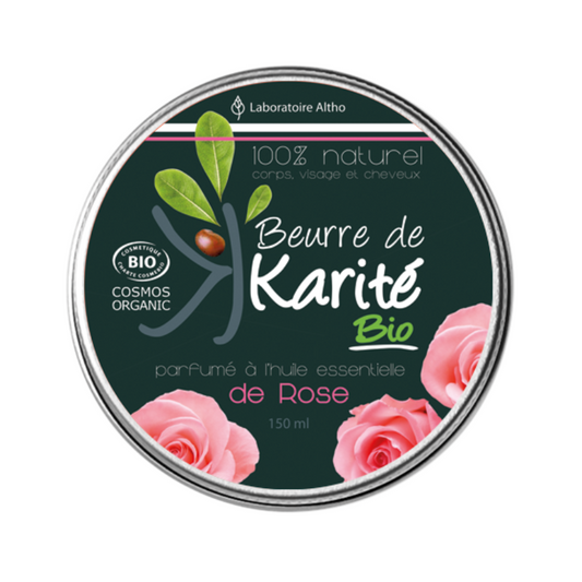 Altho Laboratoire Beurre De Karité Bio Parfumé À L'Huile Essentielle De Rose