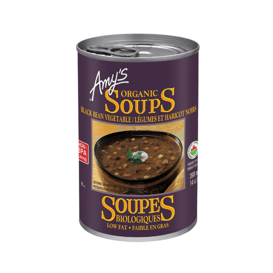 Black beans vegetable organic soup Low fat