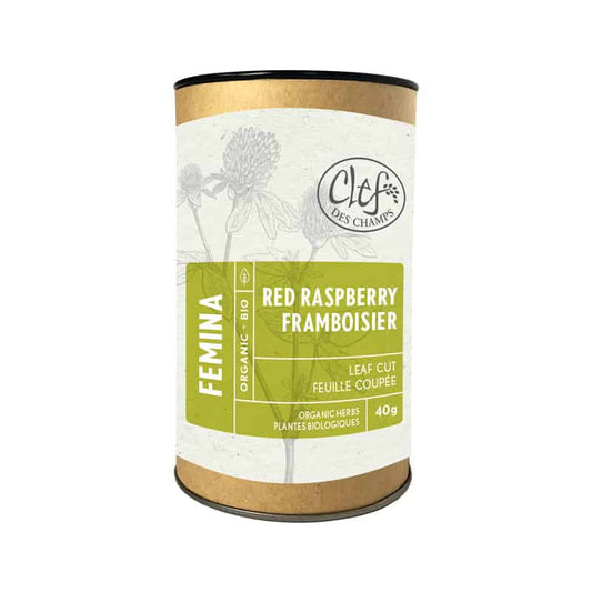 Organic red raspberry herbal tea