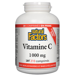 Vitamine C 1 000 mg Avec Bioflavonoïdes & Baies D'Églantier