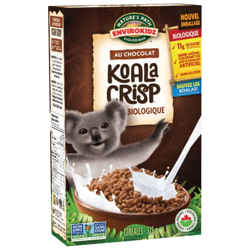 Céréales au chocolat Koala Crisp Bio, La Moisson