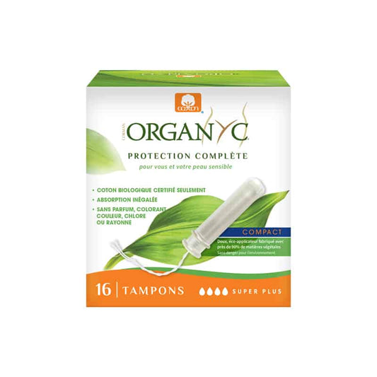 Organic cotton tampons - Super plus