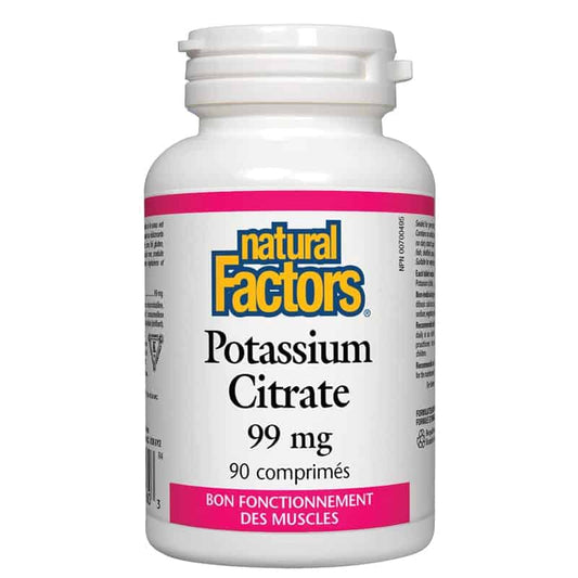 Natural factors potassium citrate 99 mg