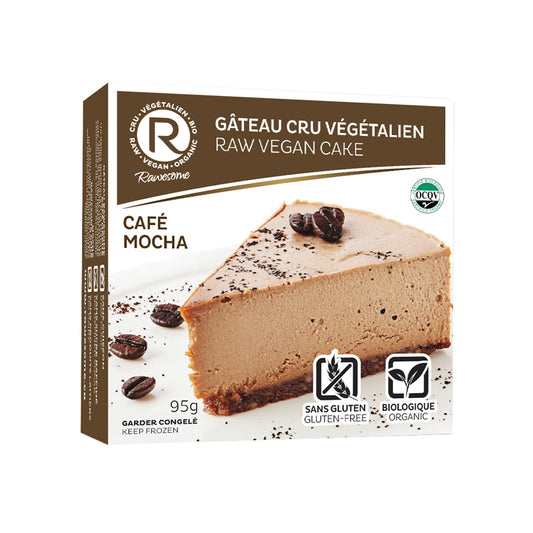 Gâteau cru végétalien - Café mocha