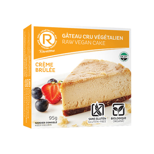 Raw vegan cake - Crème brulée