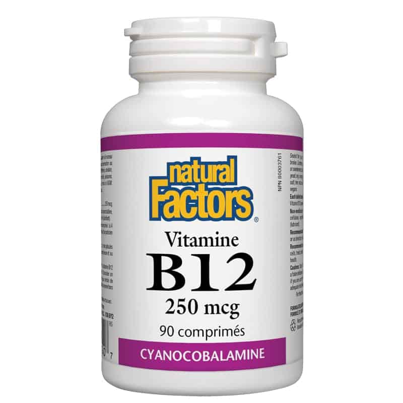 Natural factors vitamine b12 250 mcg