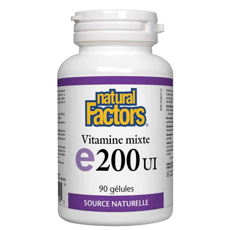 Natural factors vitamine e 200 ui