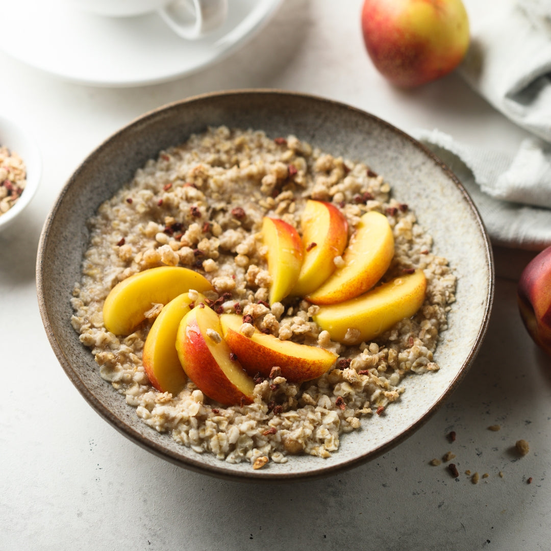 overnight oat aux pêches à la mijoteuse