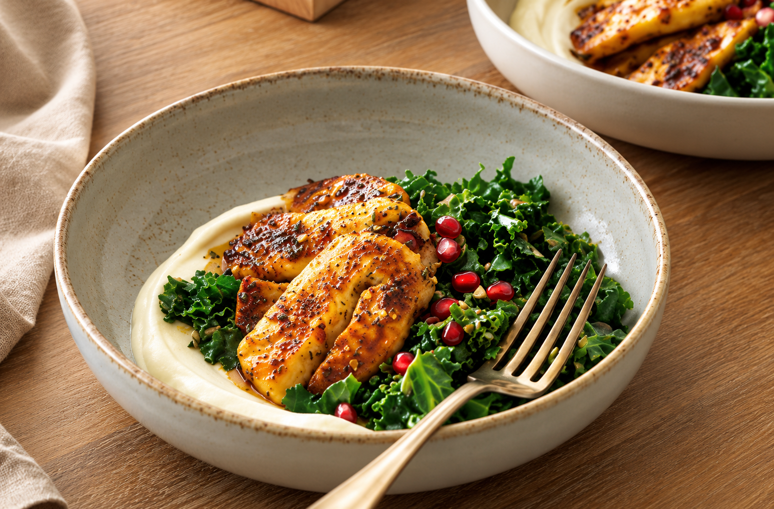 Bol de halloumi au miel de caméline