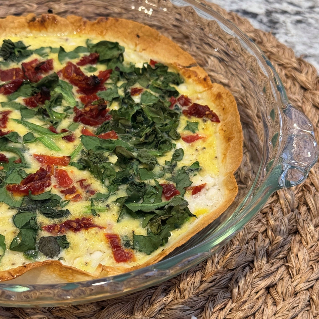 Recette de quiche sur tortilla