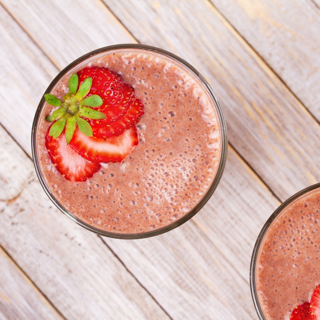 smoothie avec fraises