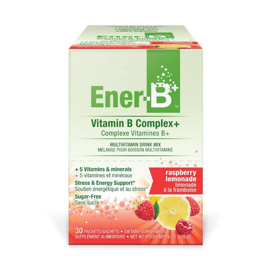 Ener-Life - Complexe Vitamine B+ - Limonade à la framboise