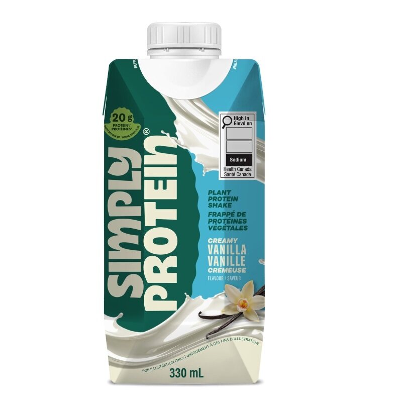 simplyprotein shake aux protéines végétales - vanille crémeuse