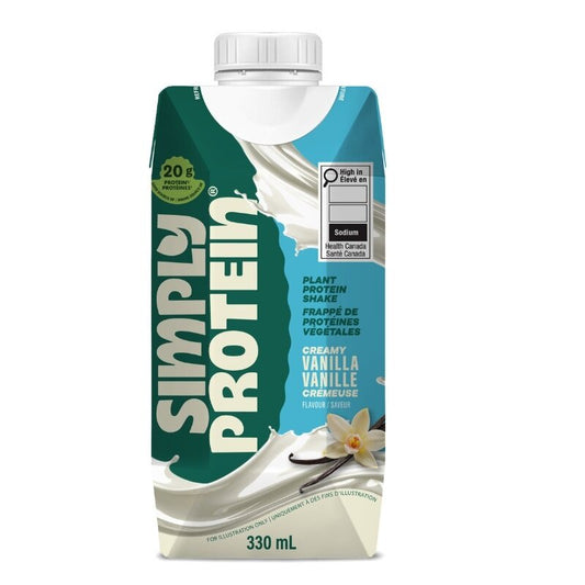 simplyprotein shake aux protéines végétales - vanille crémeuse