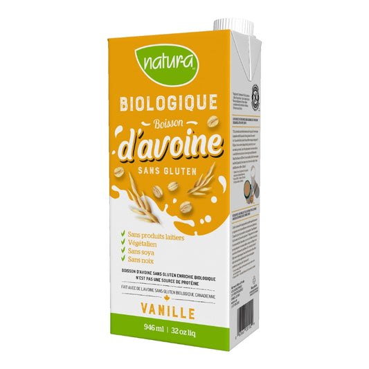 natura Boisson D'Avoine Vanille Non Sucrée Sans Gluten