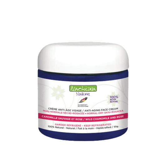 Anokian nature Crème anti-âge - Camomille et rose Anti-aging cream - Wild chamomile and rose