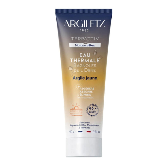 Argiletz Masque detox - Argile jaune & eau thermale Detox mask- yellow clay and thermal water