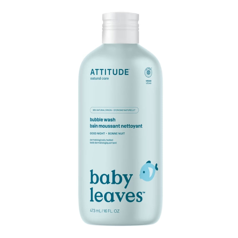 Attitude Baby Leaves Bain moussant nettoyant - Bonne nuit Baby Leaves Bubble wash - Good night