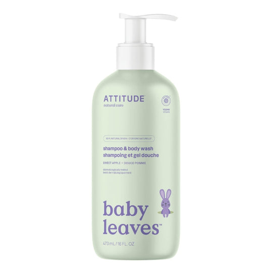 Attitude baby leaves shampoing gel nettoyant douce pomme