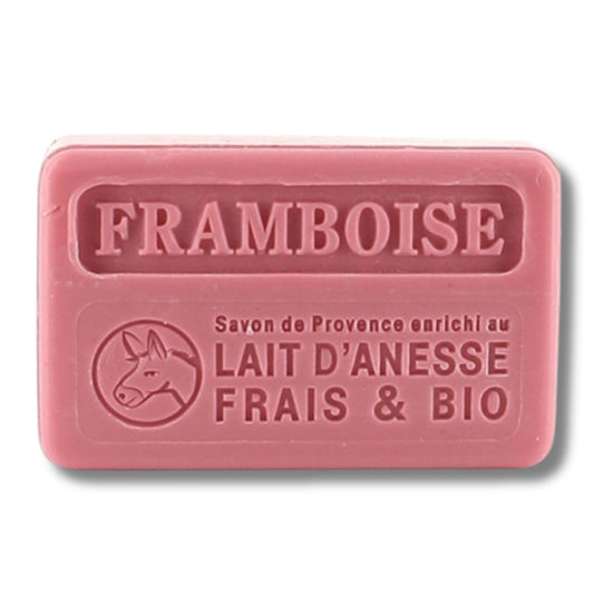 Au Savon De Marseille Savon Marseillaise au Lait d’Ânesse Bio – Framboise Marseillaise Soap with Organic Donkey Milk – Raspberry