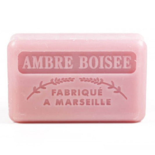 Au Savon De Marseille Savon Marseillaise au Beurre de karité Bio – Ambre boisée Marseillaise Soap with Organic Shea Butter – Woody Amber