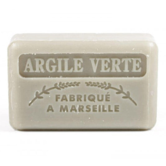 Au Savon De Marseille Savon Marseillaise au Beurre de karité Bio – Argile verte Marseillaise Soap with Organic Shea Butter – Green Clay
