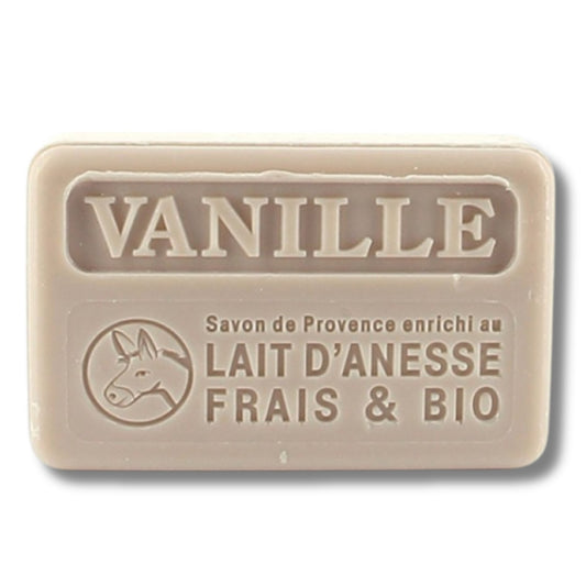 Au Savon De Marseille Savon Marseillaise au Lait d’Ânesse Bio – Vanille Marseillaise Soap with Organic Donkey Milk – Vanilla