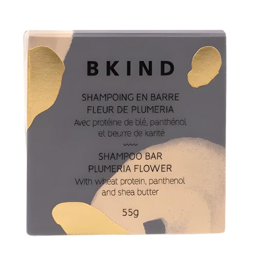 BKIND Shampoing en barre - Fleur de plumeria Shampoo bar - Plumeria flower