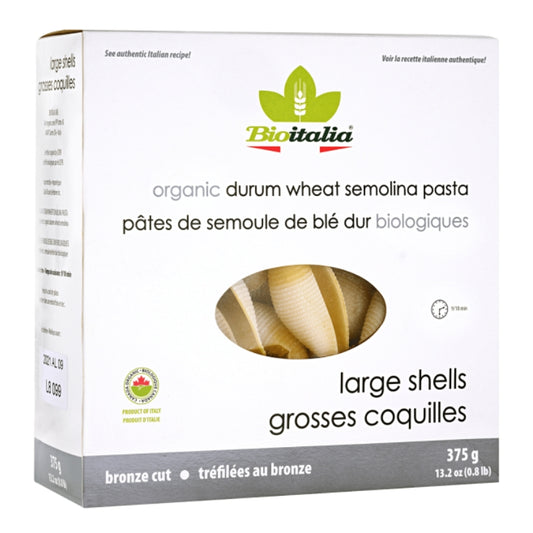 Bioitalia Pâtes semoule de blé dur - Grosses coquilles Durum wheat semolina pasta - Large shells