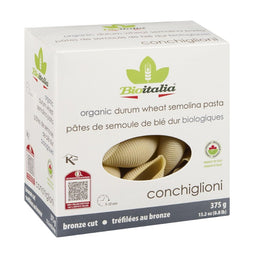 Bioitalia Pâtes semoule de blé dur - Grosses coquilles Durum wheat semolina pasta - Large shells