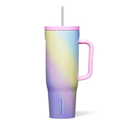 Corkcicle Grande tasse avec paille - Rainbow unicorn