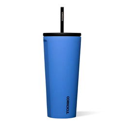 Corkcicle Tasse froide avec paille - Pacific blue