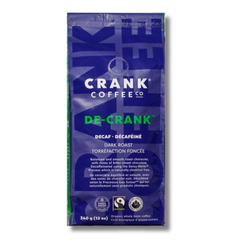 Crank Coffee Co. De-Crank café grains entiers décaféiné - Foncée