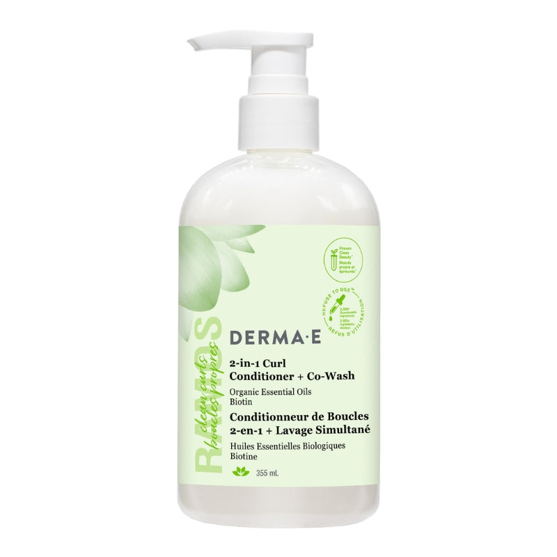 Derma-E - Conditionneur de Boucles 2-en-1 + Lavage 