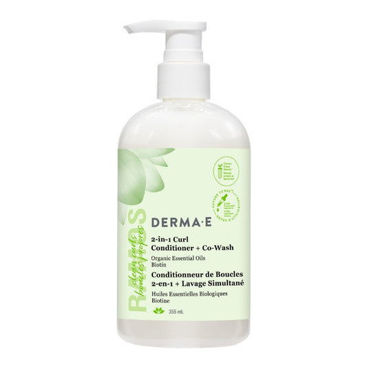 Derma-E - Conditionneur de Boucles 2-en-1 + Lavage 