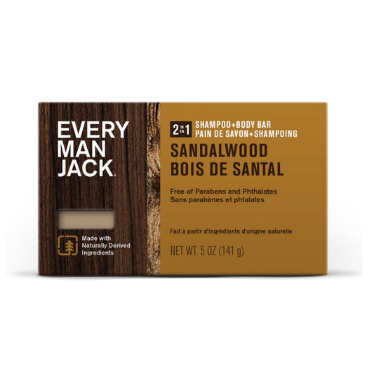 Every man jack Savon 2-en-1 - Bois De Santal Body Bar 2-in-1 - Sandalwood
