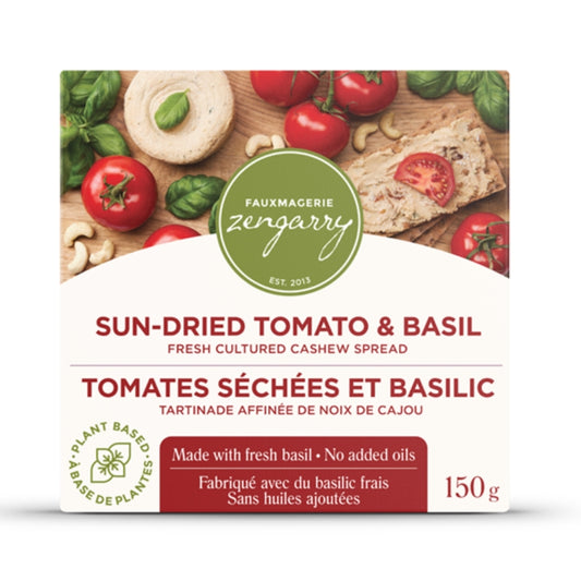 Fauxmagerie Zengarry Tartinade - Tomates séchées & Basilic Spread - Sun-dried tomato & Basil