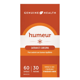 Genuine Health Humeur - Safran et Curcuma Mood - Saffron & Turmeric